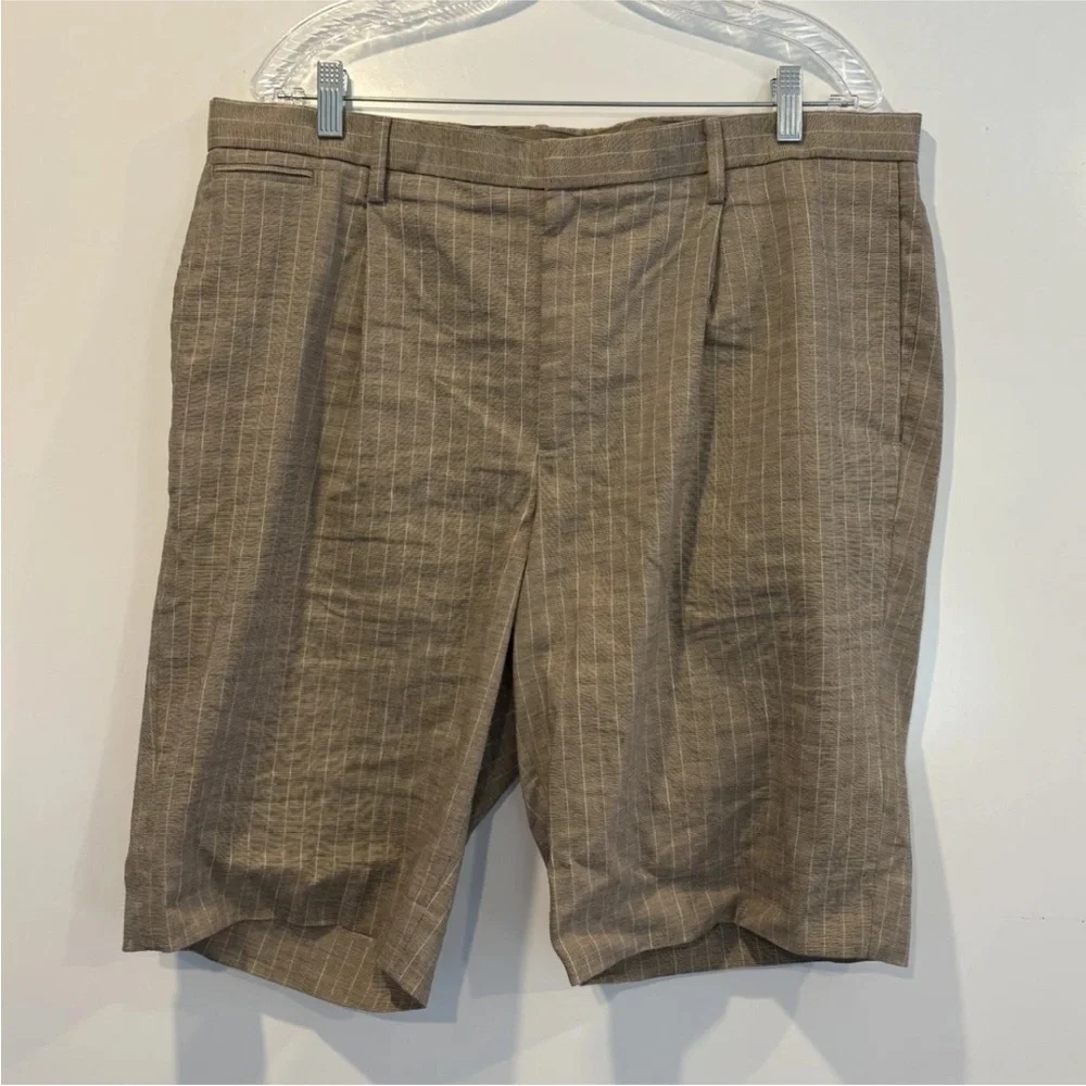 Banana Republic Brown Striped Linen Blend 11
